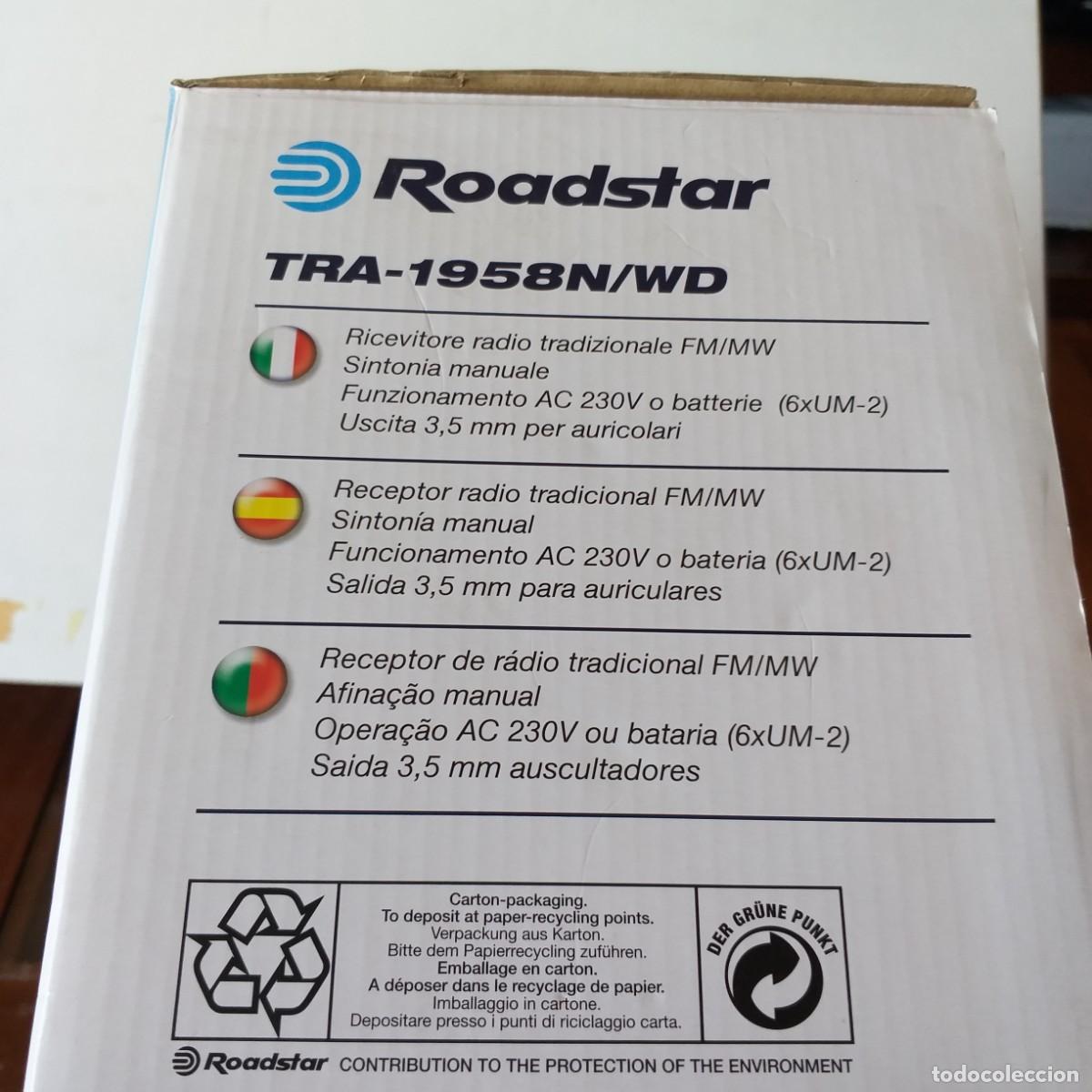Radios antiguas: RADIO ESTILO VINTAGE ROADSTAR - Foto 3