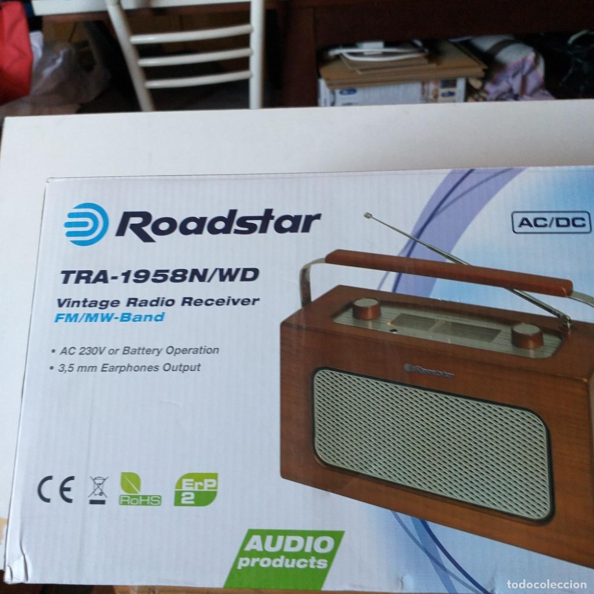 Radios antiguas: RADIO ESTILO VINTAGE ROADSTAR - Foto 4