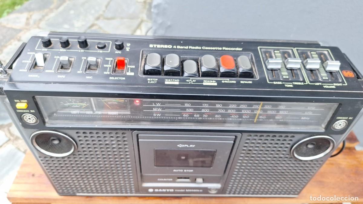 Radios antiguas: RADIO CASSETTE SANYO Model M9980LU - Foto 2
