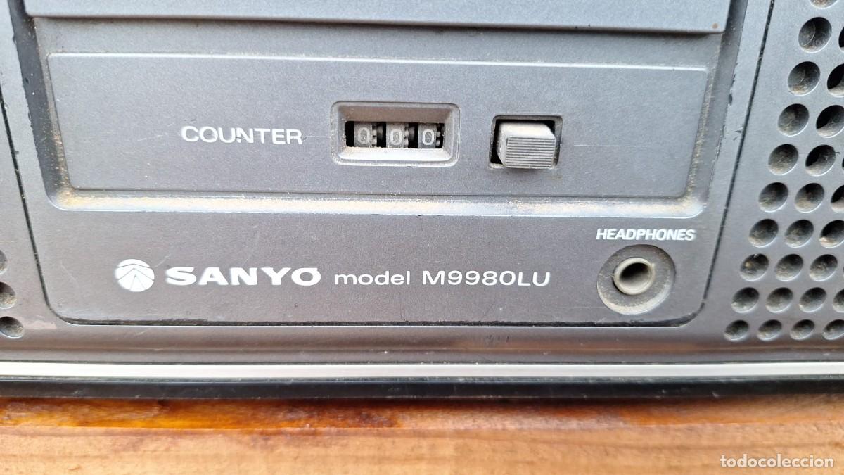 Radios antiguas: RADIO CASSETTE SANYO Model M9980LU - Foto 7