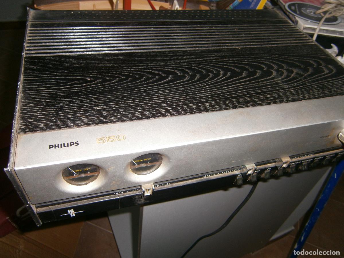 Radios antiguas: ANTIGUO AMPLIFICADOR PHILIPS MODEL 550 (S.G) - Foto 1