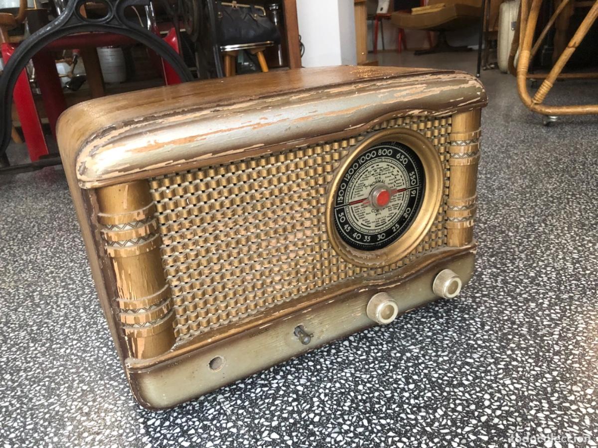 Radios antiguas: Radio antigua de madera de valvulas - Foto 3