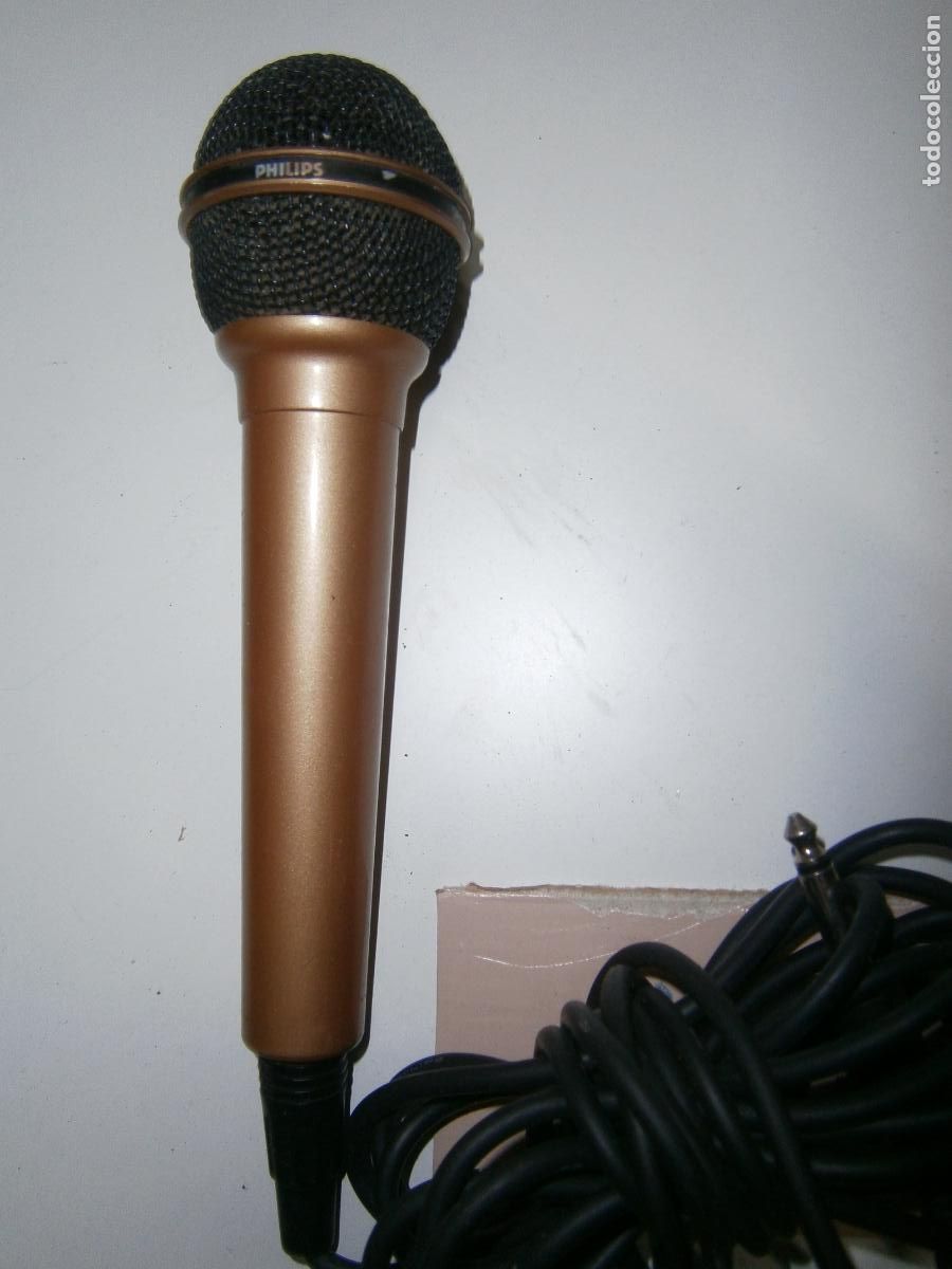 Radios antiguas: ANTIGUO MICROFONO PHILIPS DYNAMIC UNIDIRECTIONAL - Foto 3