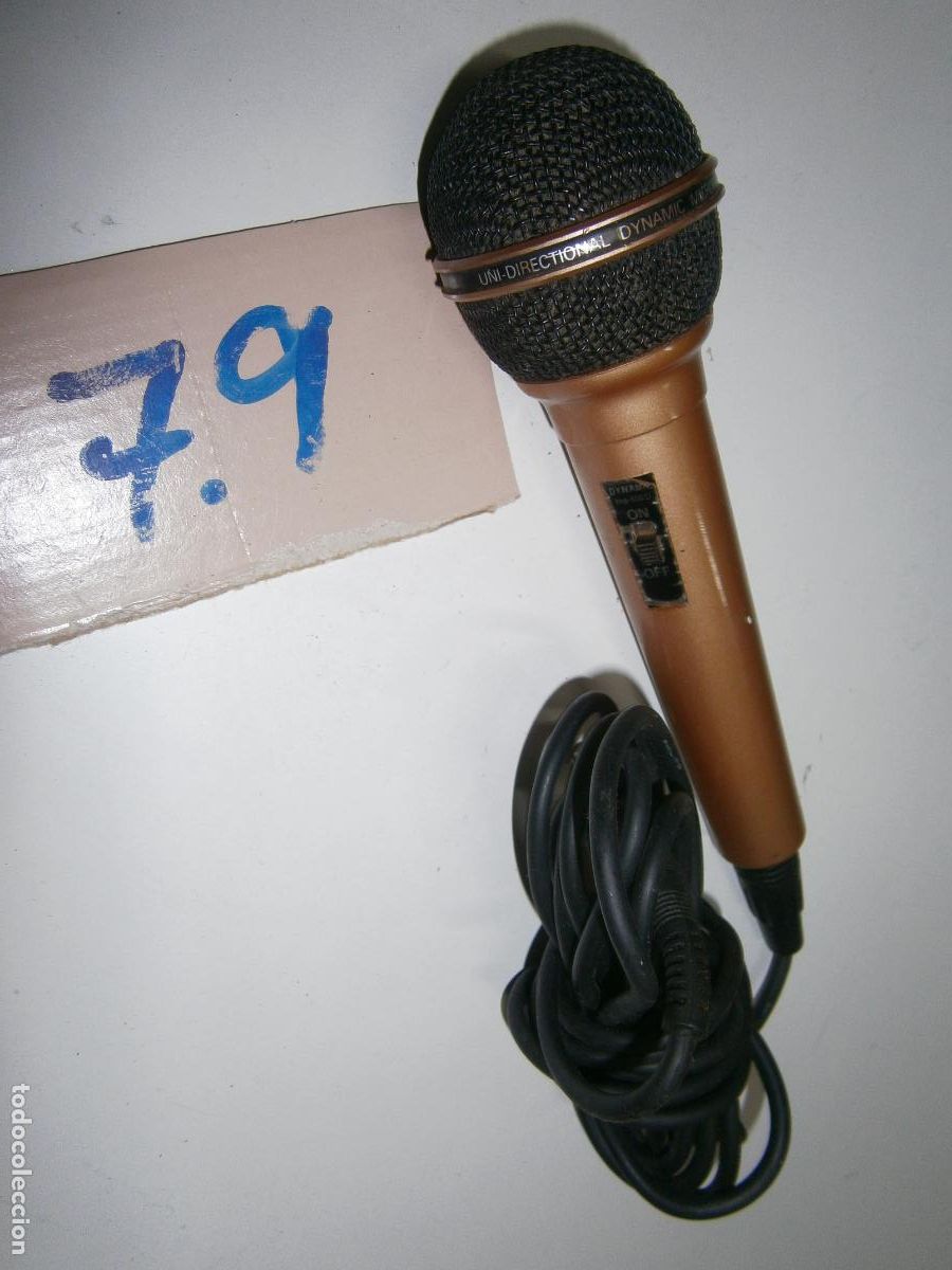 Radios antiguas: ANTIGUO MICROFONO PHILIPS DYNAMIC UNIDIRECTIONAL - Foto 1