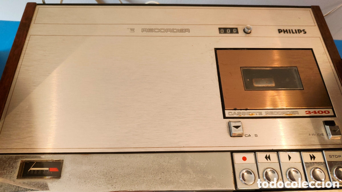 Radios antiguas: Aparato cassette Recorder Philips vintage - Foto 4