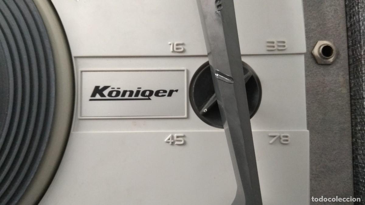 Radios antiguas: tocadiscos portatil Koniger - Foto 3