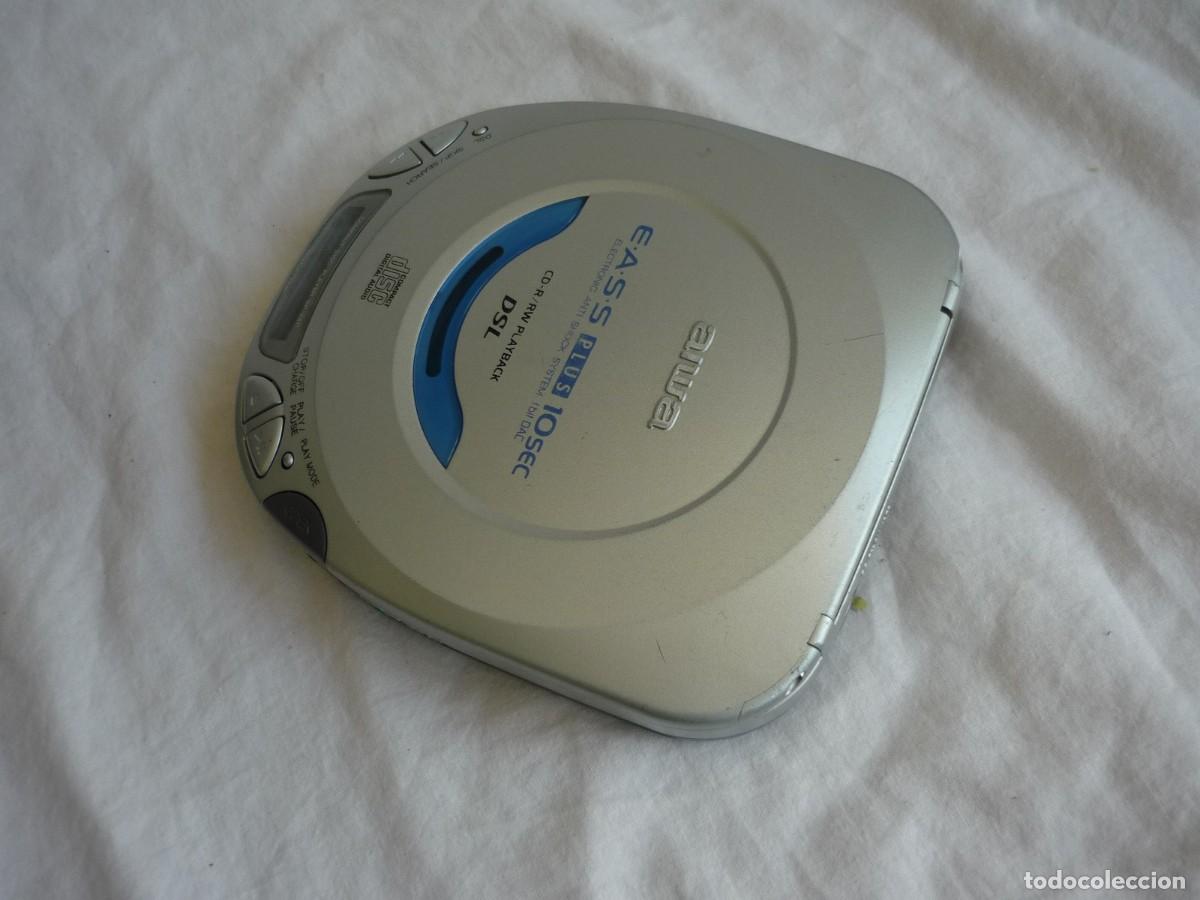 Radios antiguas: Discman Aiwa XP-V411 Compac Disk CD + Instrucciones + transformador, funcionando - Foto 3