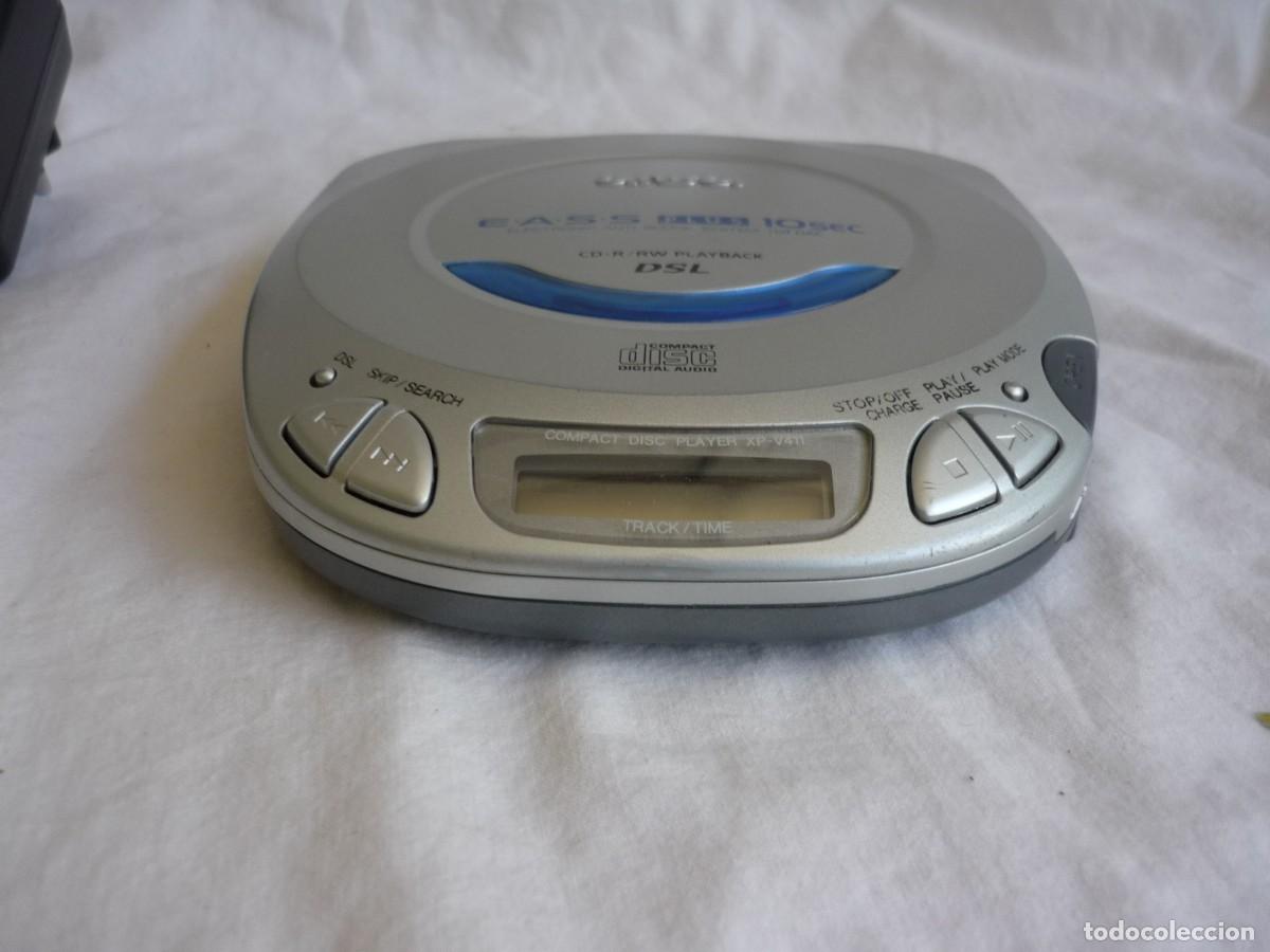 Radios antiguas: Discman Aiwa XP-V411 Compac Disk CD + Instrucciones + transformador, funcionando - Foto 7