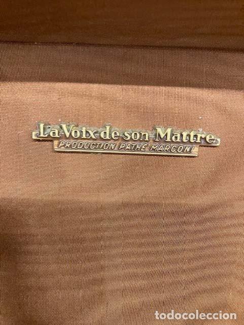 Radios antiguas: Malet&iacute;n tocadiscos La Voix de son Maitre - Foto 2