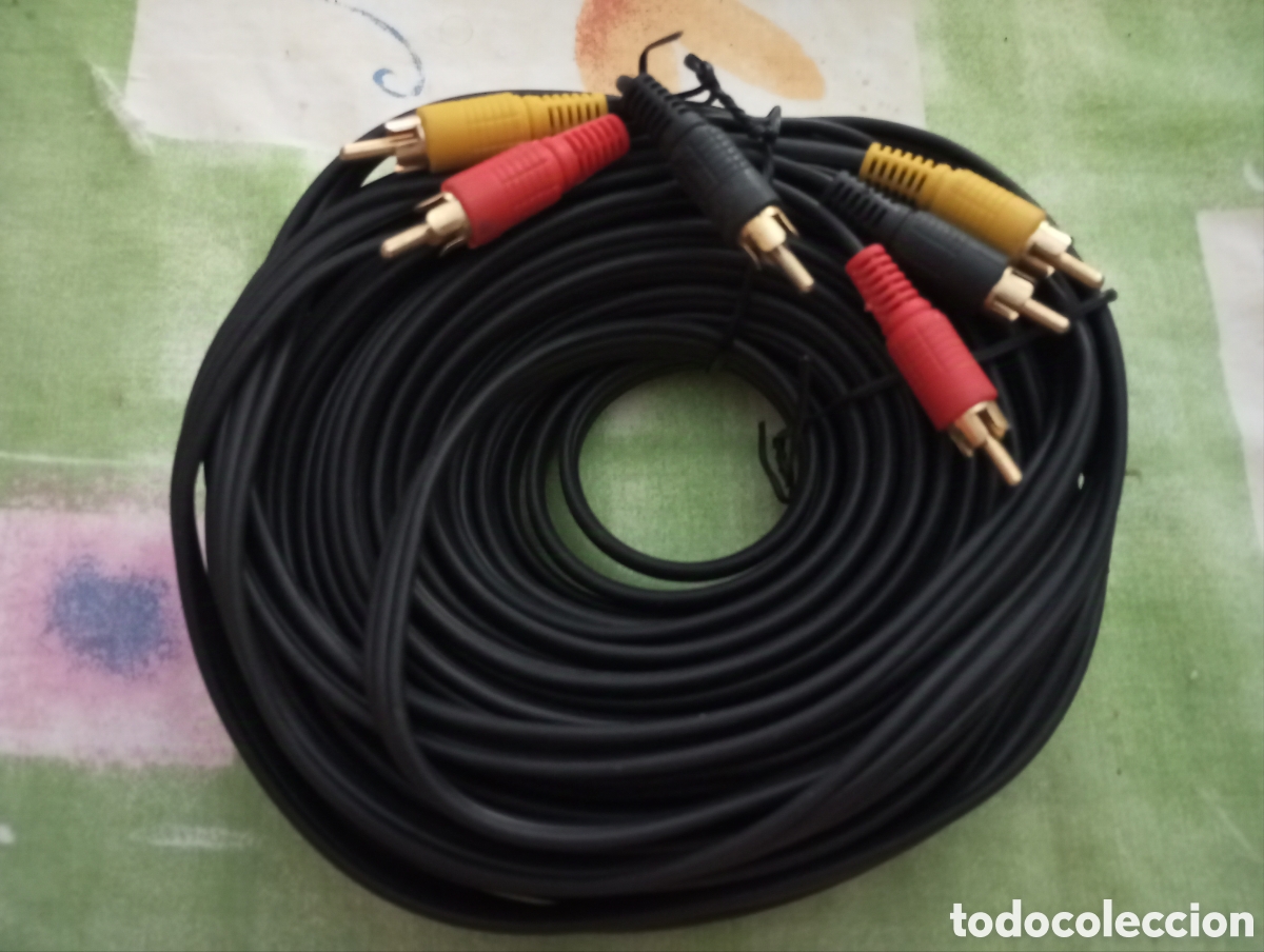 Radios antiguas: CABLE RCA AUDIO VIDEO 15 METROS - Foto 1