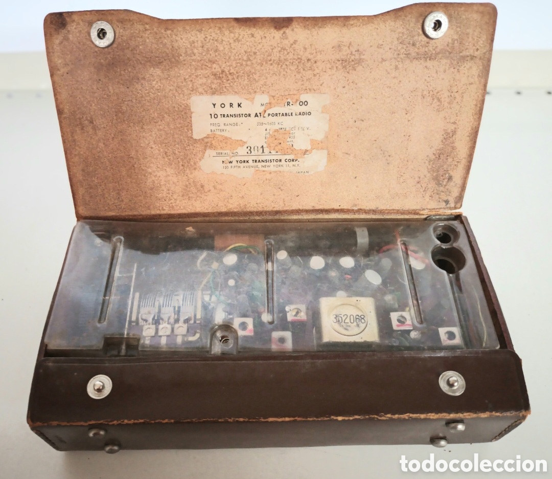Radios antiguas: Transistor York Ten Atl TR-100 - Foto 3