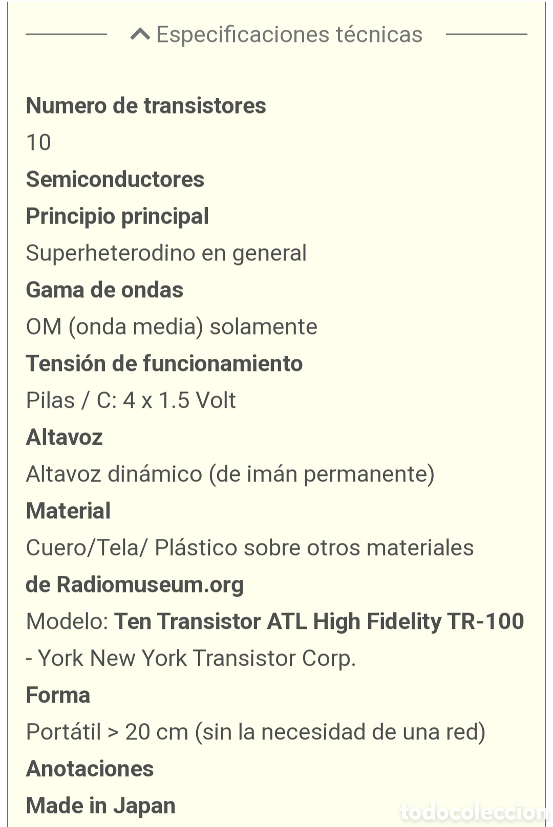 Radios antiguas: Transistor York Ten Atl TR-100 - Foto 6