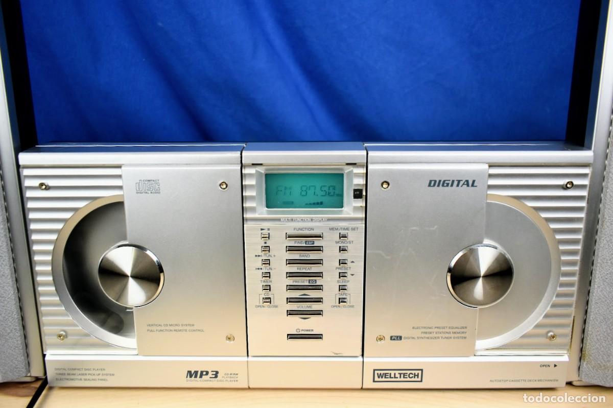 Radios antiguas: Mini cadena Welltech MAV 111 - Foto 2