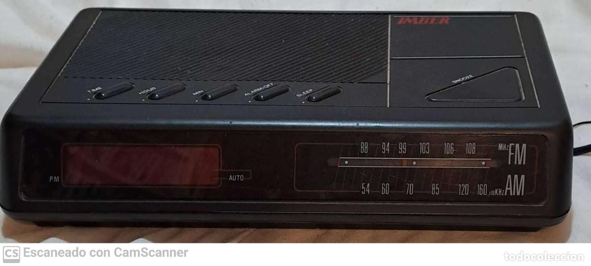 Radios antiguas: Radio despertador IMBER - Foto 2