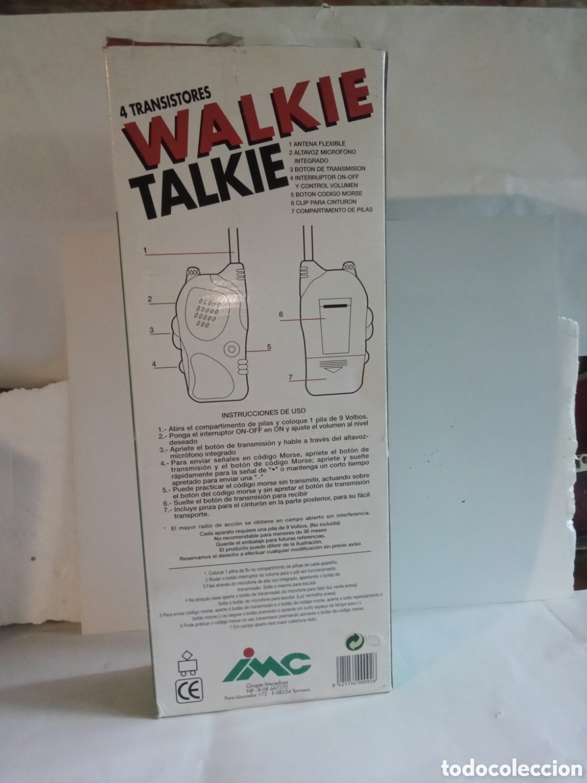 Radios antiguas: WALKIE TALKIE - 4 TRANSISTORES - IMC - Foto 2