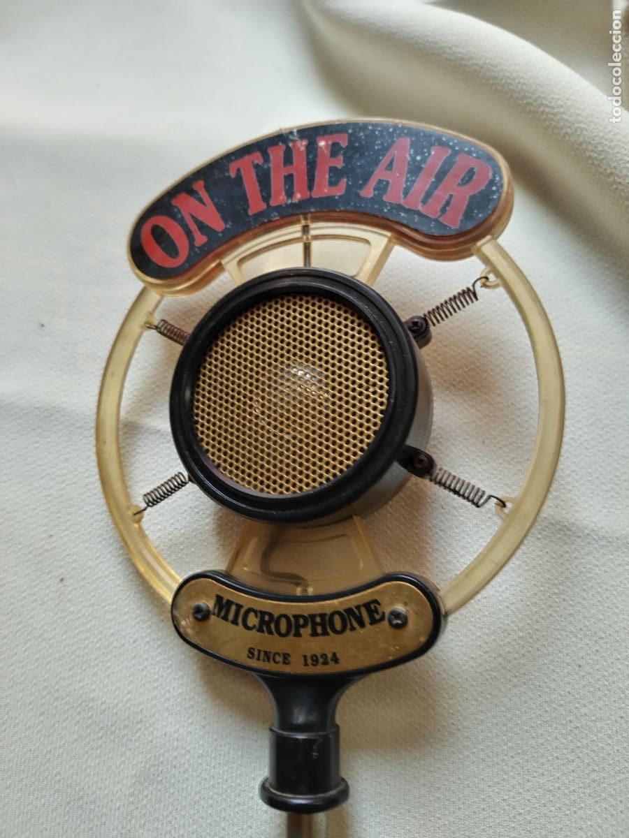Radios antiguas: radio on the air microphone since 1924 - Foto 4