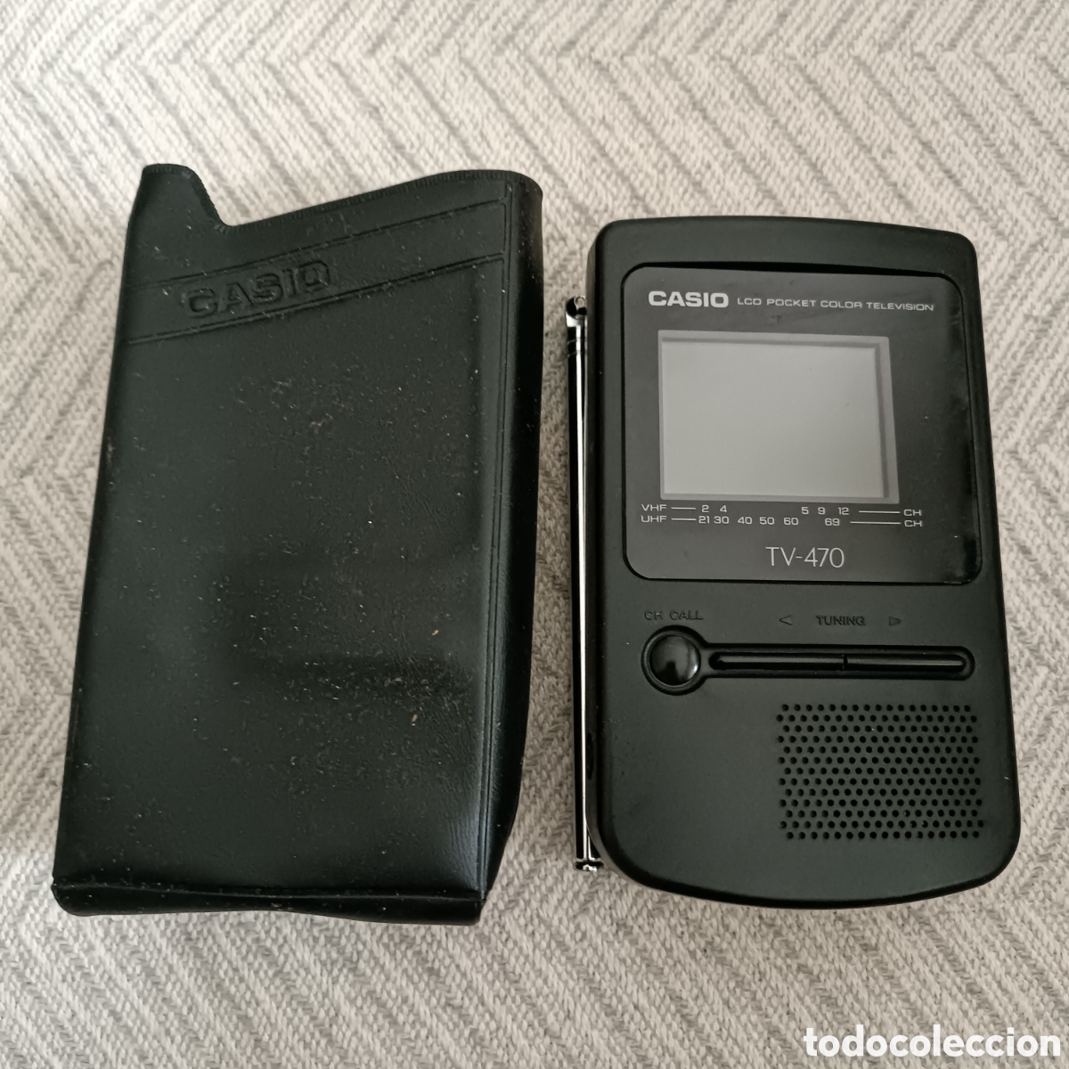 Radios antiguas: TELEVISION CASIO TV -470 LCD CON SU FUNDA ORIGINAL - Foto 3