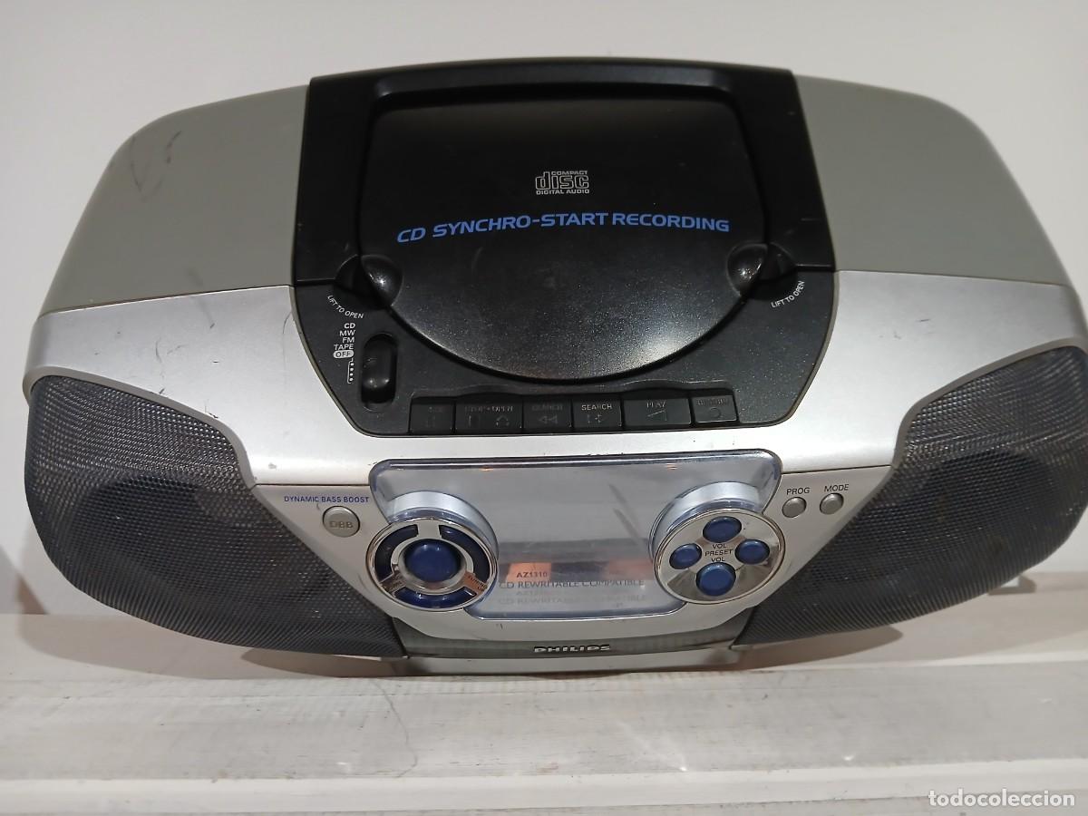 Radios antiguas: Radio- Cassette- Cd Philips AZ1310 - Foto 6
