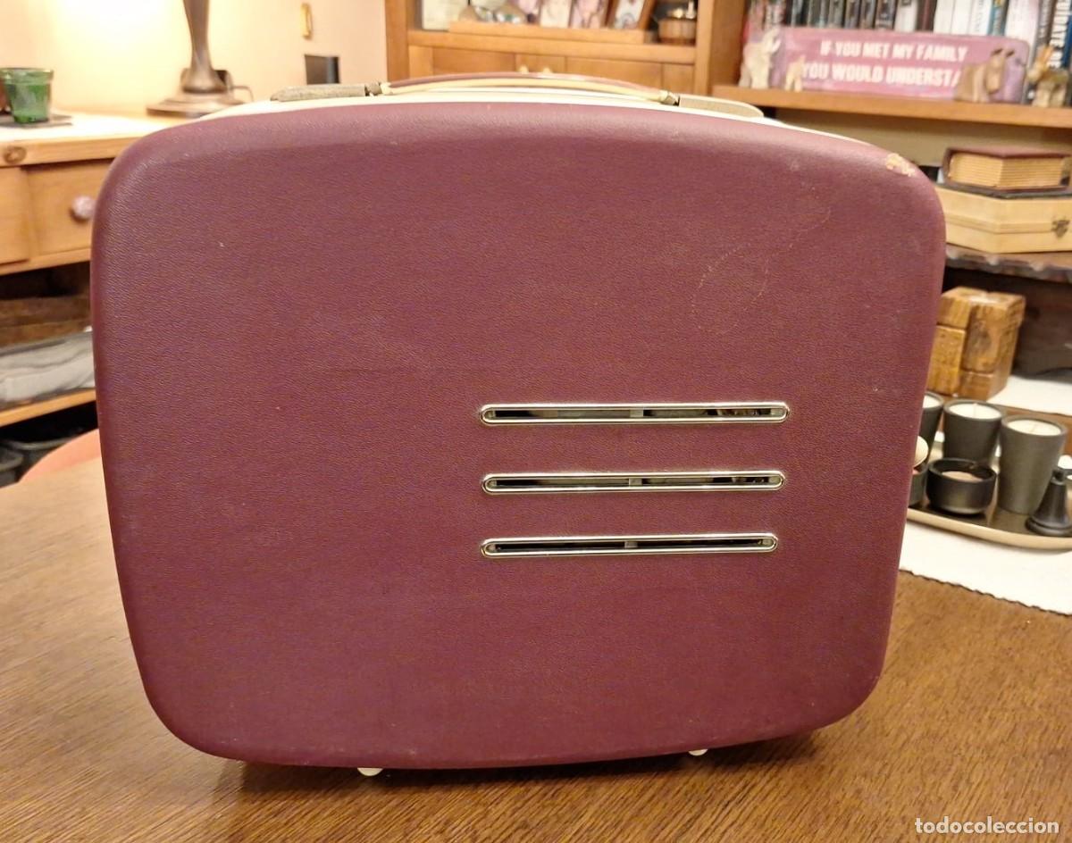 Radios antiguas: Tocadiscos Cosmo Dualette T55 Maleta - Foto 2