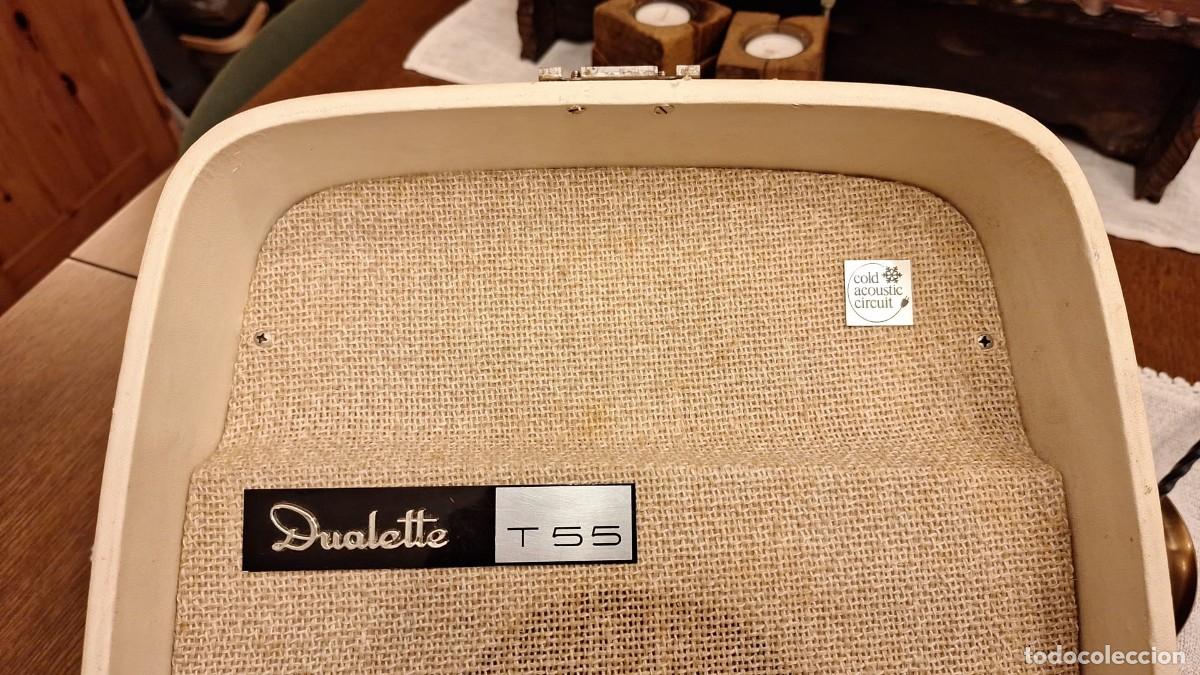 Radios antiguas: Tocadiscos Cosmo Dualette T55 Maleta - Foto 4