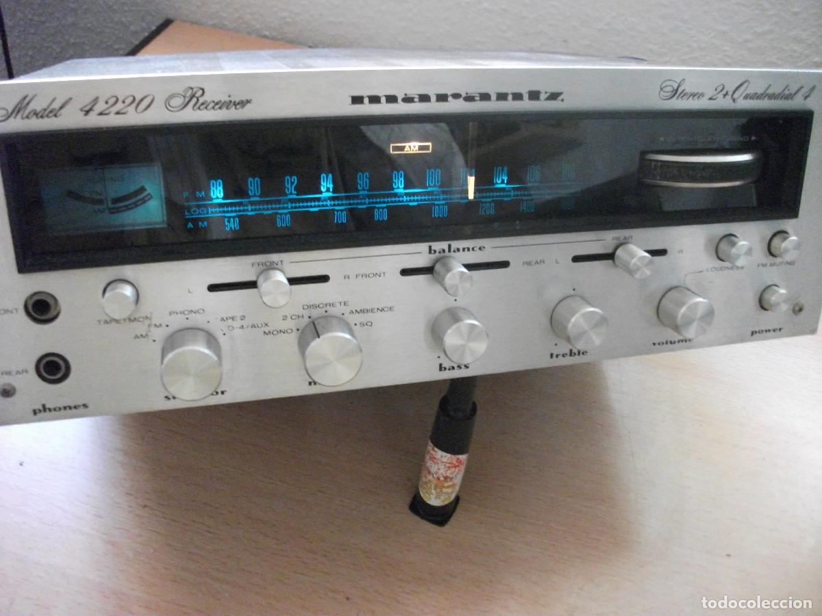 Radios antiguas: MARANTZ , RECEIVER MODEL 4220 CUADRAF. REF.26 ( EN PRUEBAS, PREGUNTE) - Foto 2
