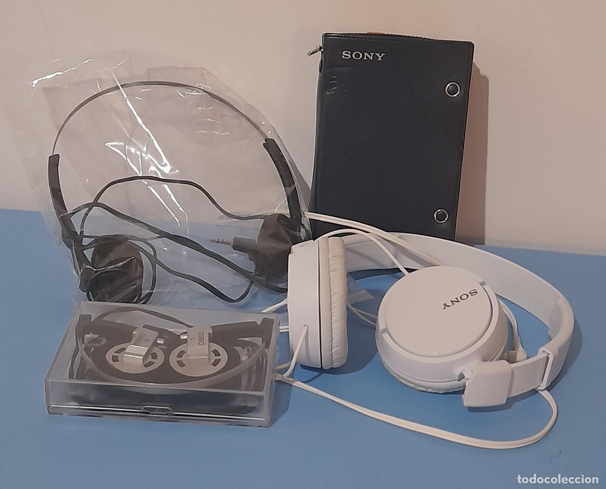 Radios antiguas: WALLMAN SONY LP 2 CON 3 JUEGOS DE CASCOS - Foto 2
