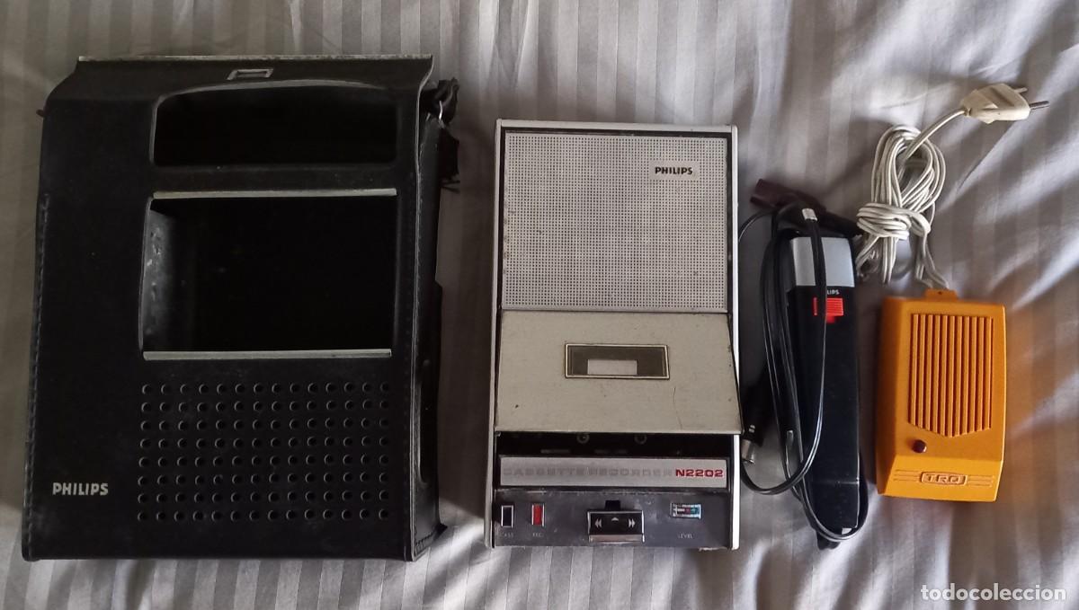 Radios antiguas: Radio Casette Grabadora Philips - Foto 1