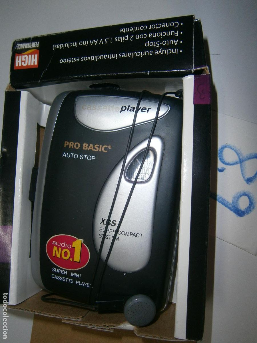 Radios antiguas: ANTIGUO REPRODUCTOR DE CASSETTE PRO BASIC PORTATIL - Foto 1
