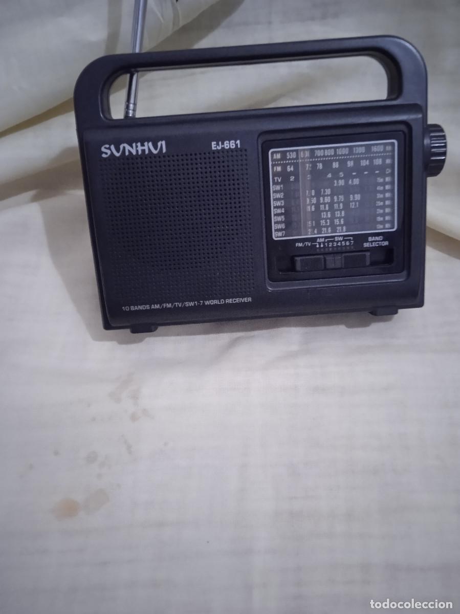 Radios antiguas: SUNHUI TRANSISTOR MODEL EJ-661 -10 BANDAS CON ASA REF. 10 GARA - Foto 1