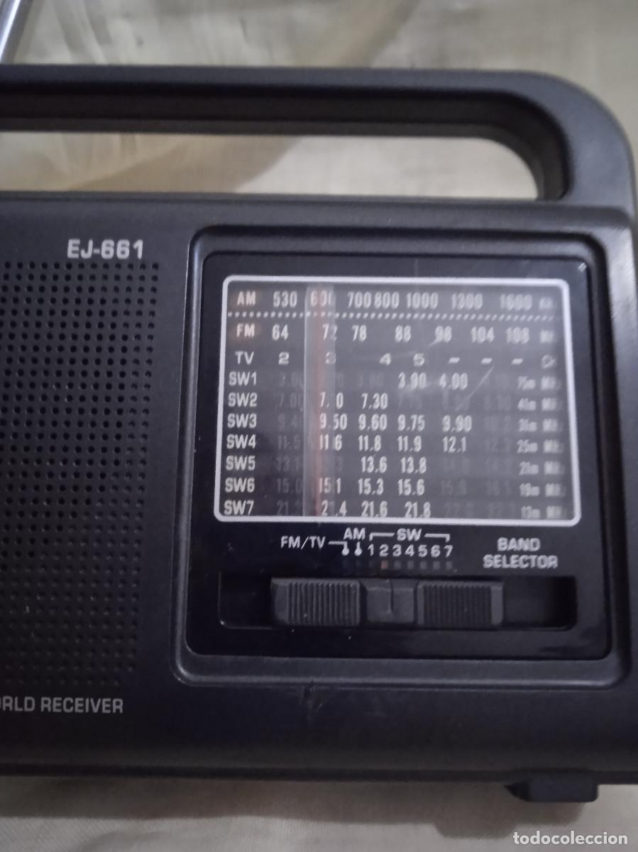 Radios antiguas: SUNHUI TRANSISTOR MODEL EJ-661 -10 BANDAS CON ASA REF. 10 GARA - Foto 3