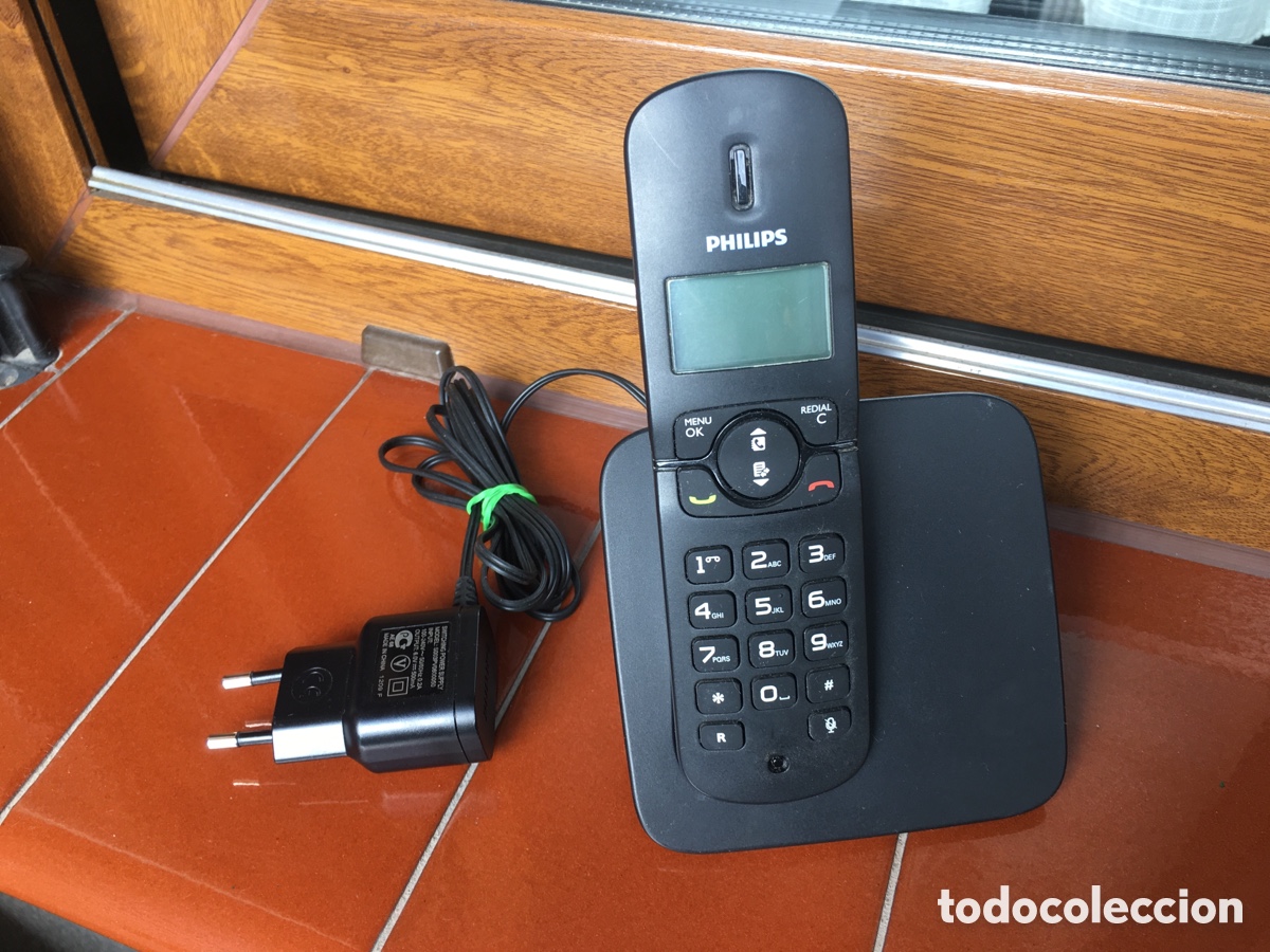 Radios antiguas: TELEFONO INALAMBRICO PHILIPS CON ALIMENTADOR - Foto 2