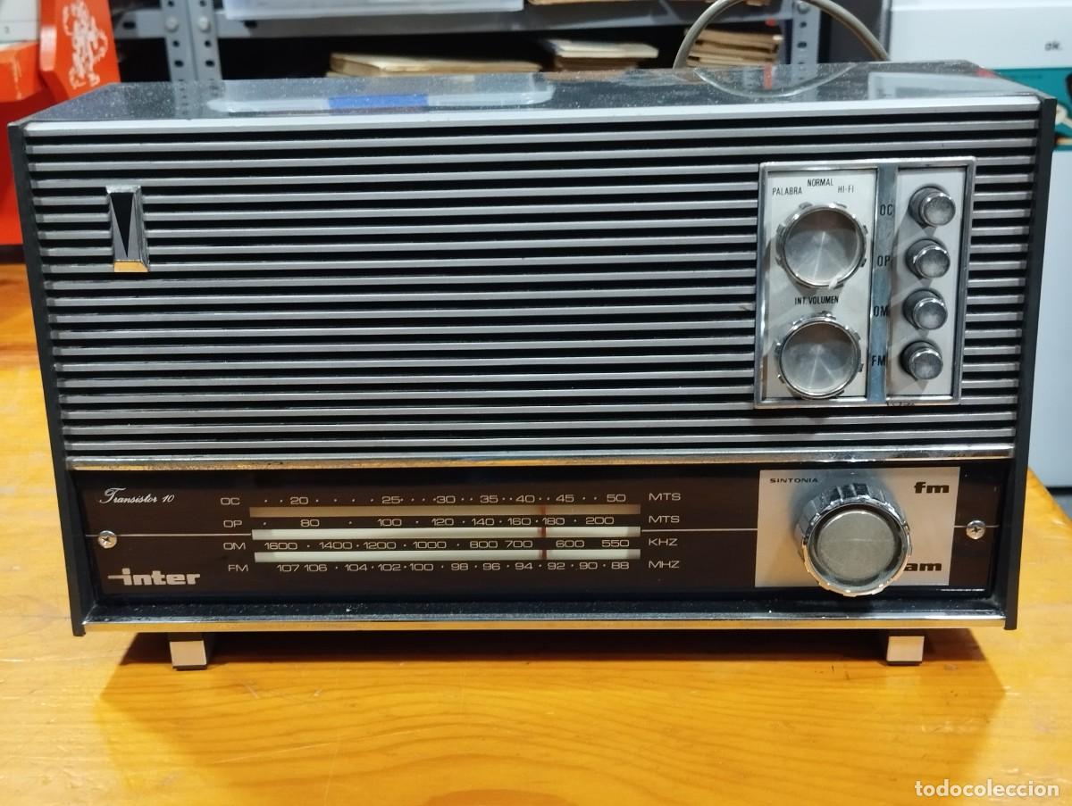 Radios antiguas: RADIO INTER EUROMODUL 101 TRANSISTOR 10. FUNCIONA. - Foto 2