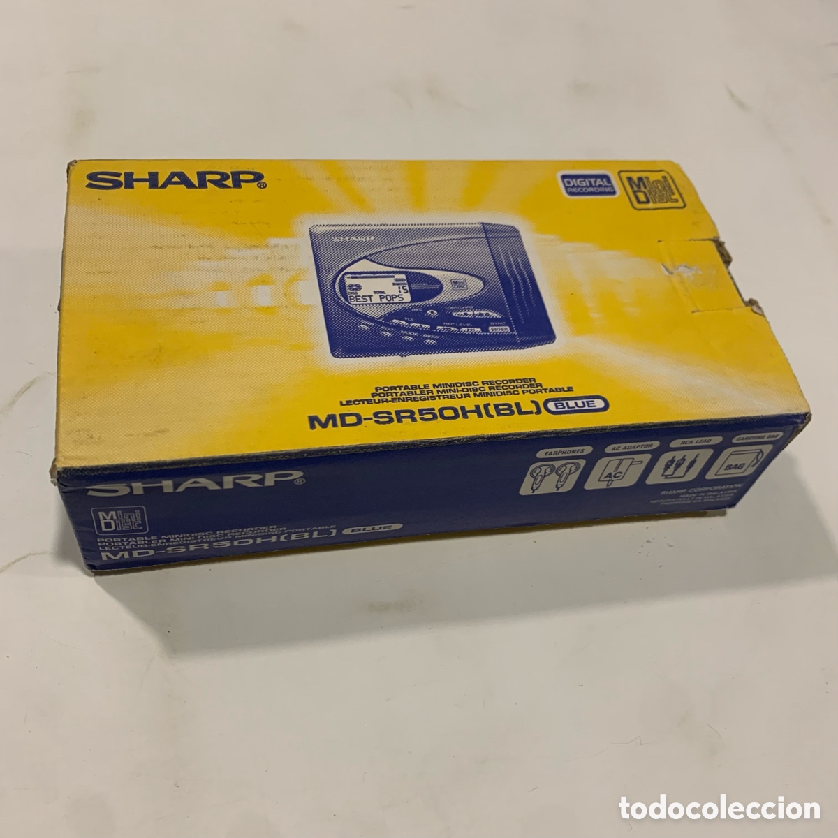 Scatola Batteria Esterna Sharp Per Lettore MiniDisc | Modello Dry, Grigia, Usata