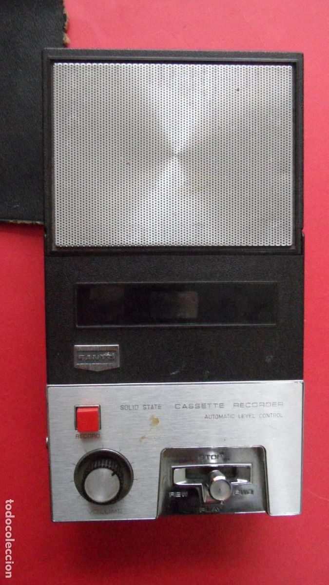 Radios antiguas: CASSETTE RECORDER SANYO MODELO M-138 7.5 V - Foto 1