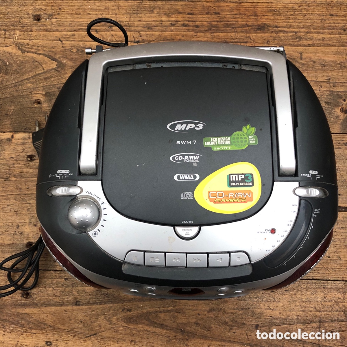 Radios antiguas: RADIO CASSETTE RECORDER SCOTT STEREO MP3/WMA/ CD - Foto 5