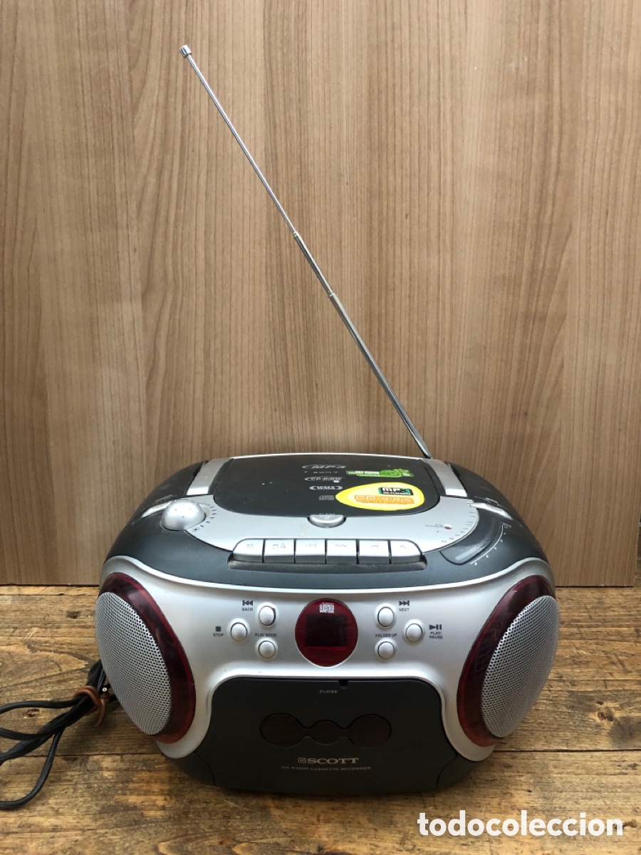 Radios antiguas: RADIO CASSETTE RECORDER SCOTT STEREO MP3/WMA/ CD - Foto 1