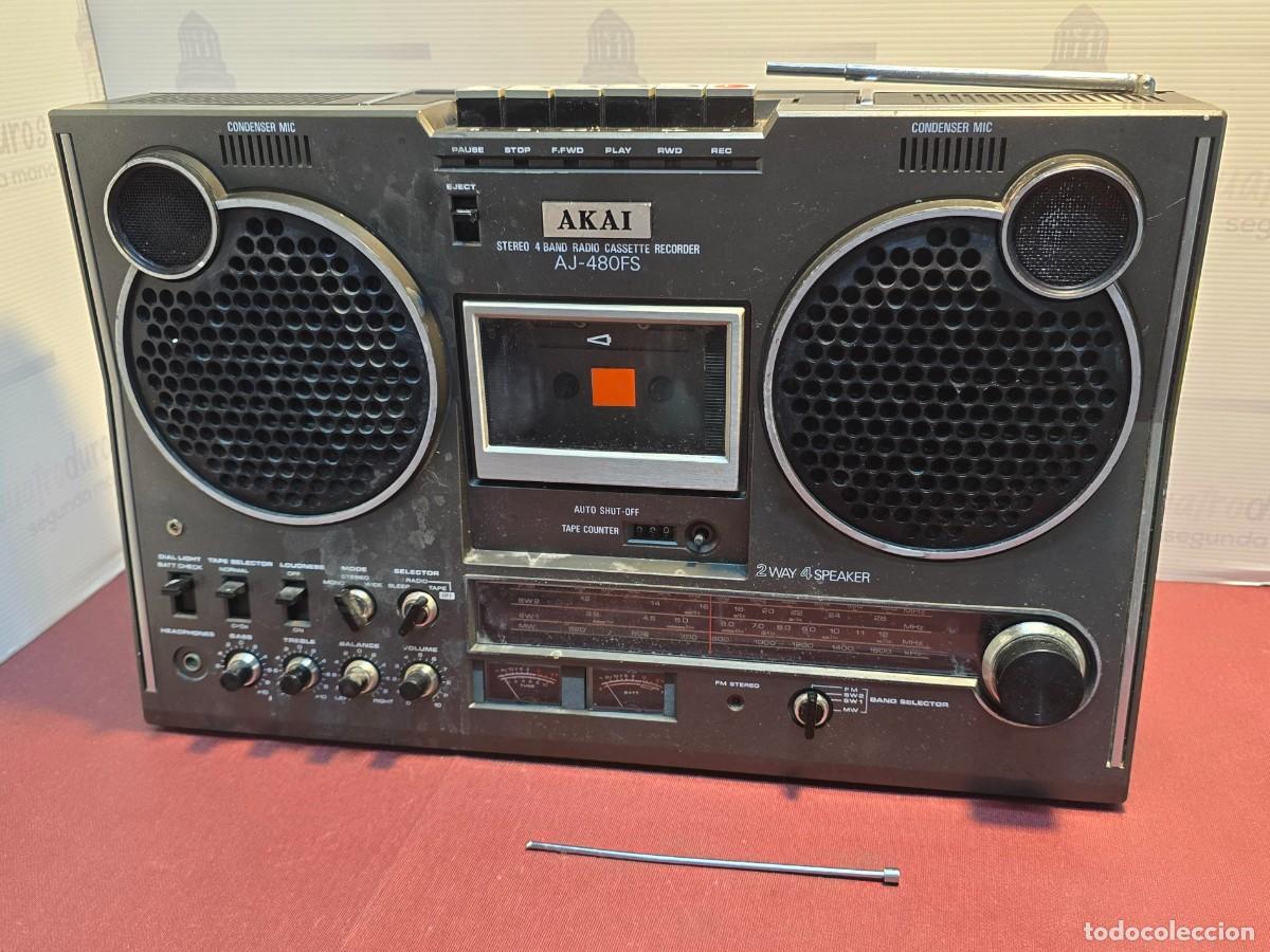 Radios antiguas: AKAI Boombox AJ-480FS - Funcionando - Foto 1