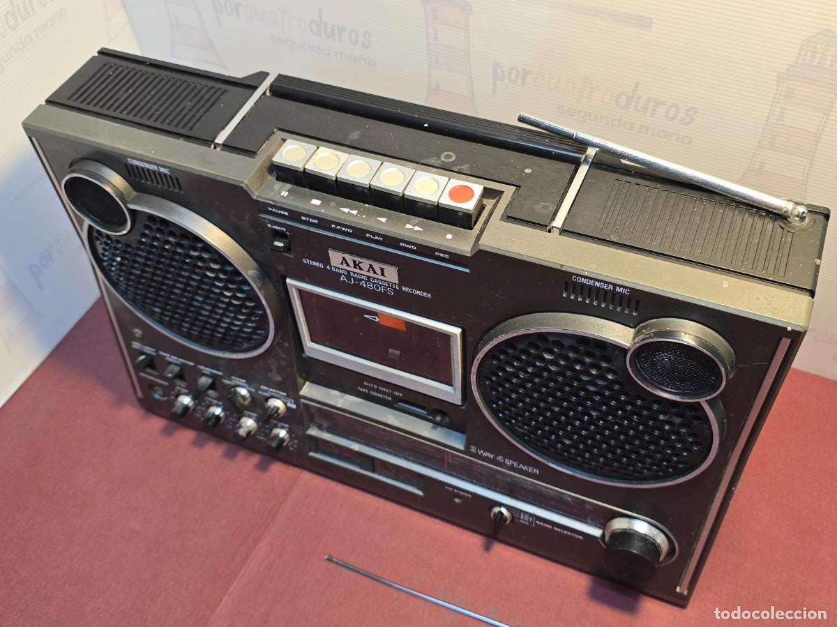 Radios antiguas: AKAI Boombox AJ-480FS - Funcionando - Foto 2