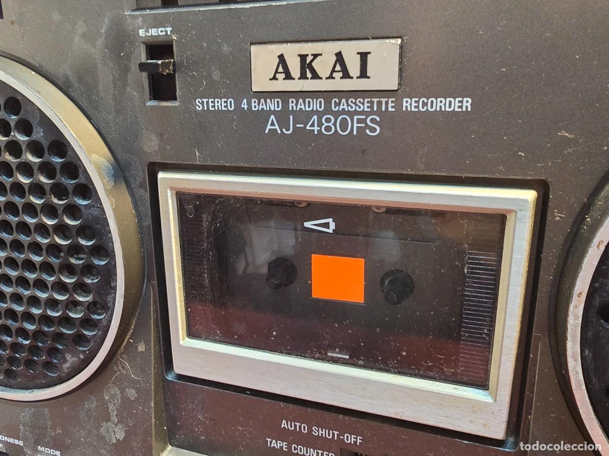 Radios antiguas: AKAI Boombox AJ-480FS - Funcionando - Foto 5