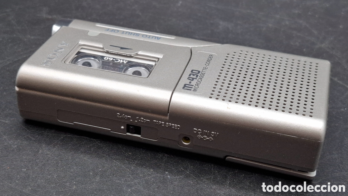 Radios antiguas: Microcassette corder Sony M-430 - Foto 2