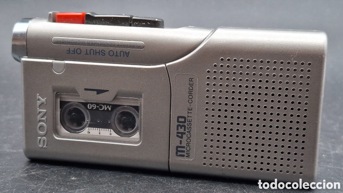 Radios antiguas: Microcassette corder Sony M-430 - Foto 1