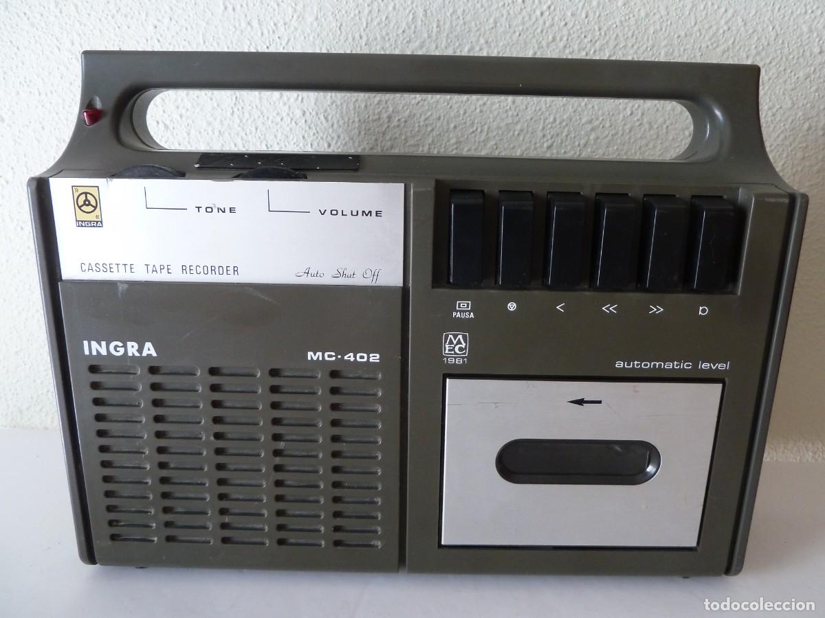 Radios antiguas: REPRODUCTOR DE CASSETTE=INGRA-MC&middot; 402= - Foto 1