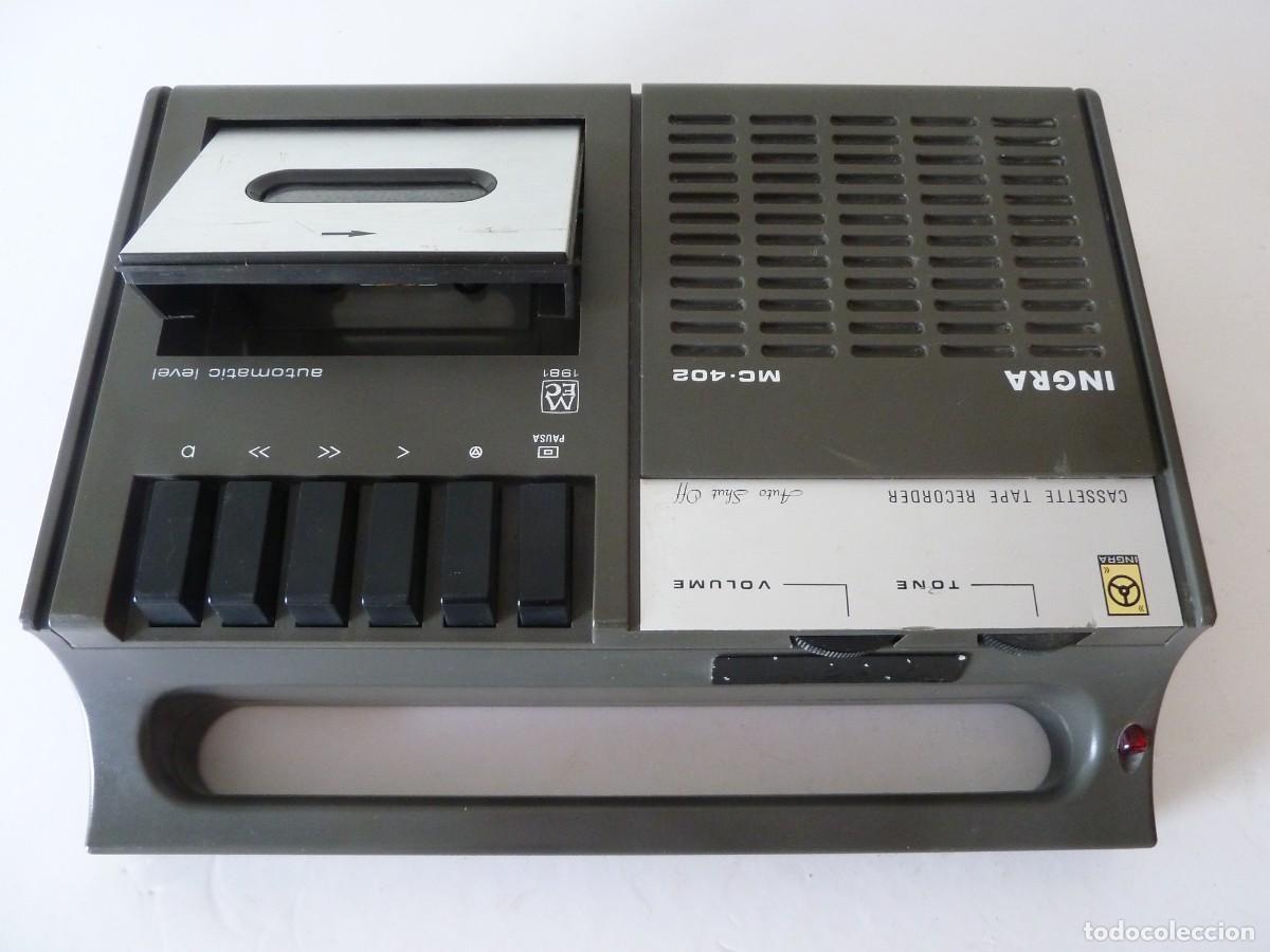 Radios antiguas: REPRODUCTOR DE CASSETTE=INGRA-MC&middot; 402= - Foto 2