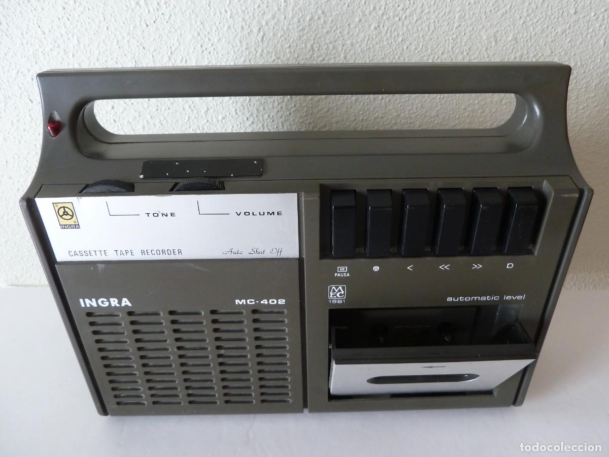 Radios antiguas: REPRODUCTOR DE CASSETTE=INGRA-MC&middot; 402= - Foto 3