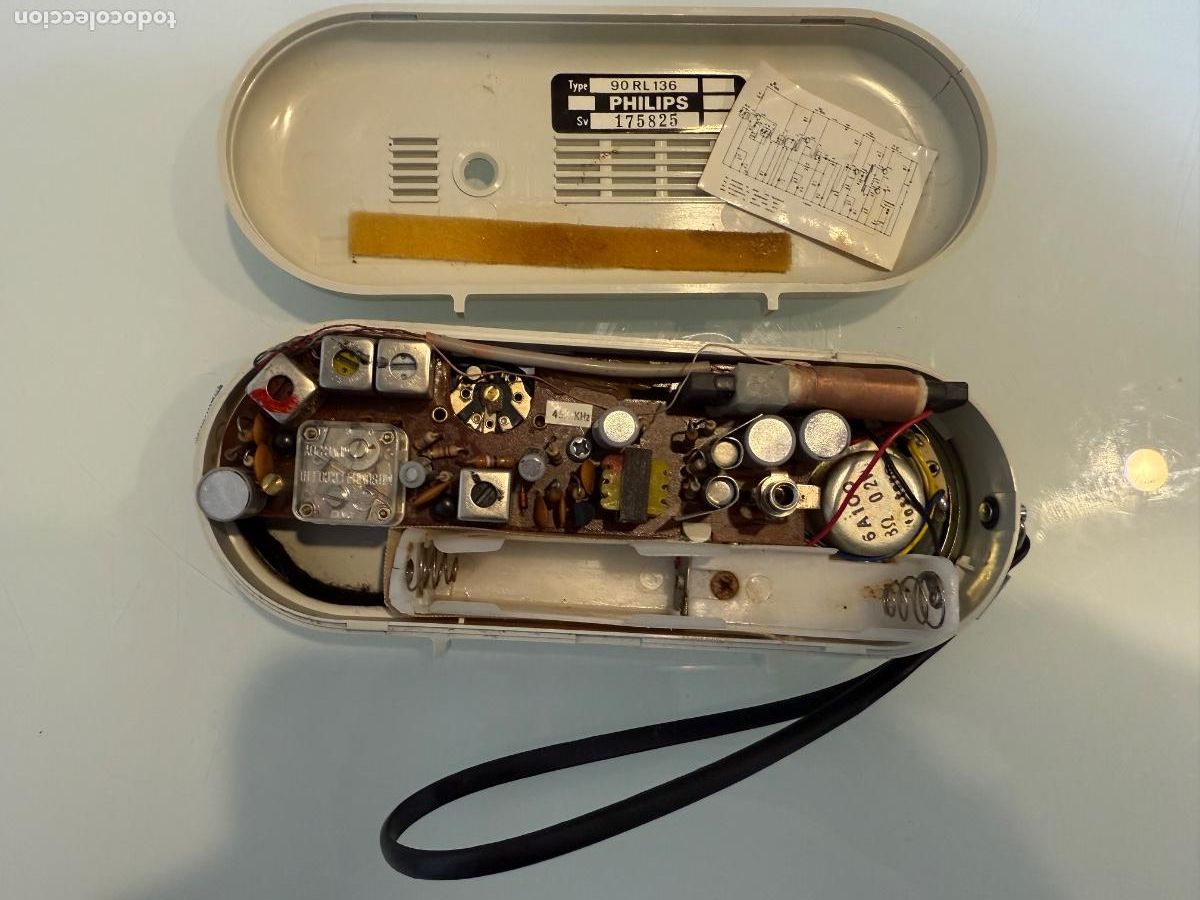 Radios antiguas: RADIO TRANSISTOR PHILIPS SPACE AGE - Foto 3
