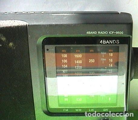 Radios antiguas: RADIO TRANSISTOR SONY ICF -9500 4BAND . FUNCIONANDO - Foto 2