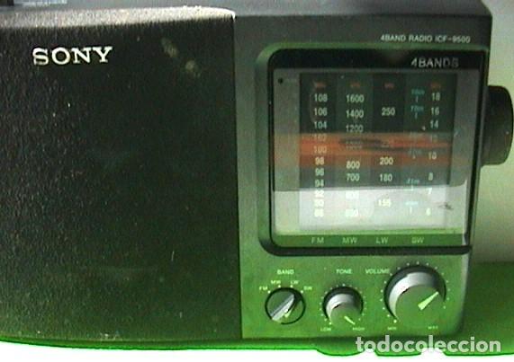 Radios antiguas: RADIO TRANSISTOR SONY ICF -9500 4BAND . FUNCIONANDO - Foto 3
