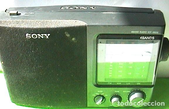 Radios antiguas: RADIO TRANSISTOR SONY ICF -9500 4BAND . FUNCIONANDO - Foto 4