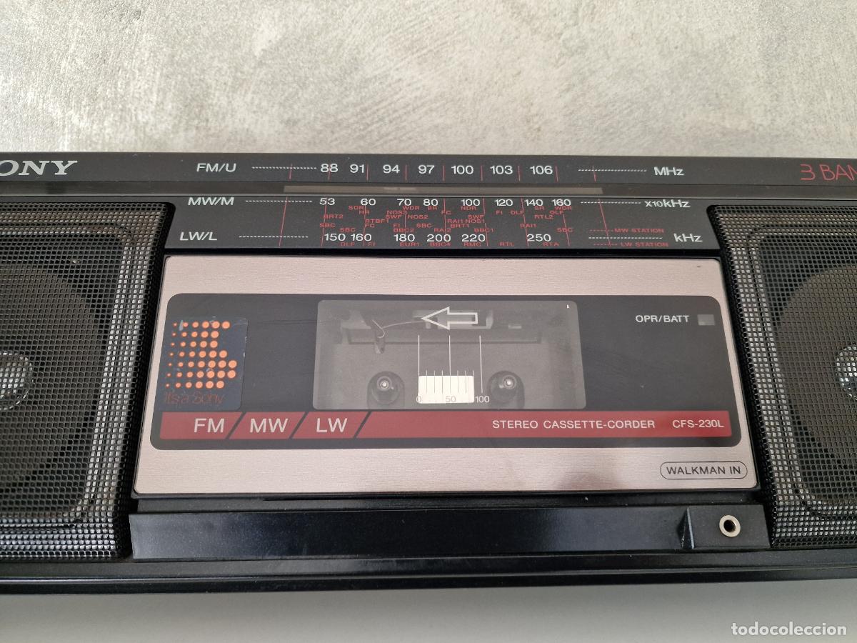 Radios antiguas: RADIO CASSETTE SONY CFS 230L - Foto 4