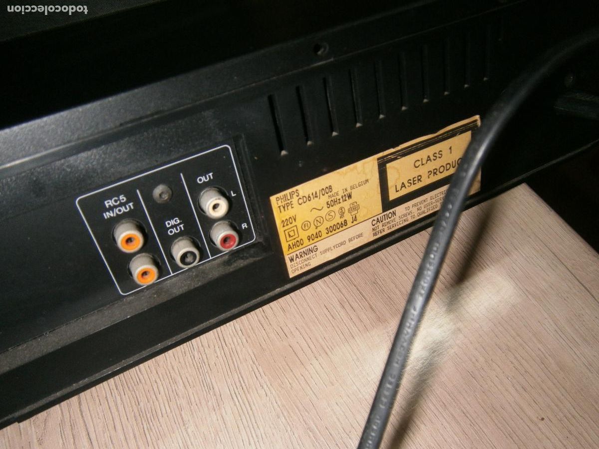 Radios antiguas: ESPECTACULAR COMPACT DISC PHILIPS TYPE CD 614/00B - Foto 7